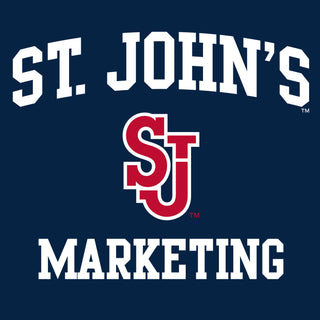St John's Red Storm Arch Logo Marketing T-Shirt - Navy