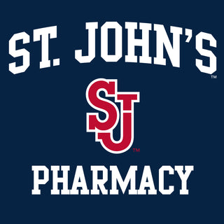 St John's Red Storm Arch Logo Pharmacy T-Shirt - Navy