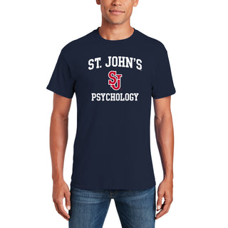 St John's Red Storm Arch Logo Psychology T-Shirt - Navy