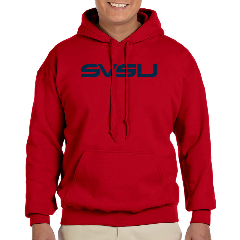 Saginaw Valley State SVSU Cardinals Basic Block Hoodie - Red