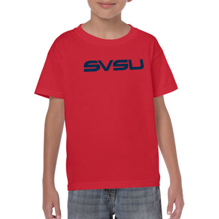 Saginaw Valley State SVSU Cardinals Basic Block Youth T Shirt - Red