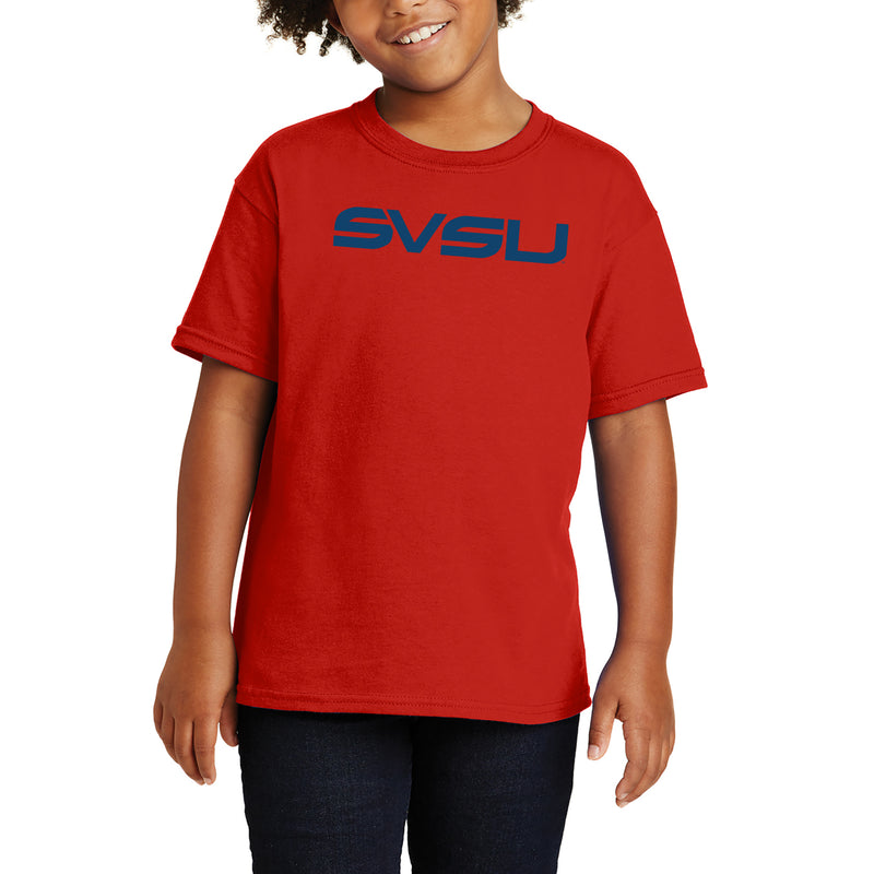 Saginaw Valley State SVSU Cardinals Basic Block Youth T Shirt - Red
