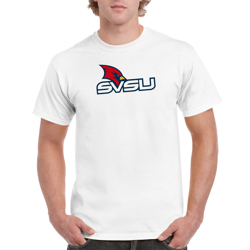 Saginaw Valley State SVSU Cardinals Primary Logo T Shirt - White