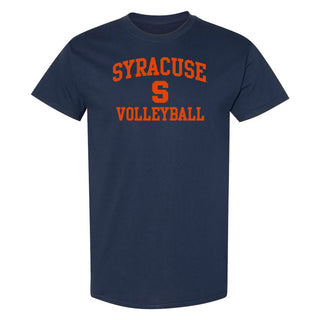 Syracuse Orange Arch Logo Volleyball T-Shirt - Navy