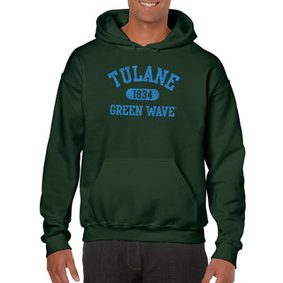 Tulane Green Wave Athletic Arch Hoodie - Forest