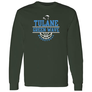 Tulane Green Wave Basketball Peak Long Sleeve T-Shirt - Forest