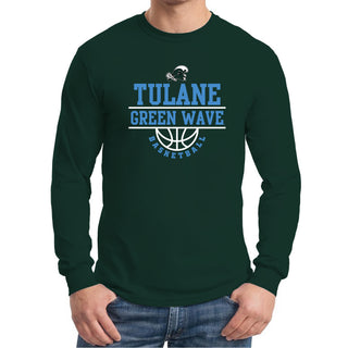 Tulane Green Wave Basketball Peak Long Sleeve T-Shirt - Forest