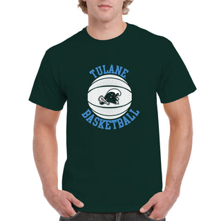 Tulane Green Wave Basketball Circle Logo T-Shirt - Forest