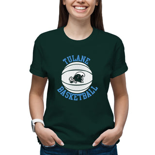 Tulane Green Wave Basketball Circle Logo T-Shirt - Forest