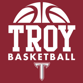 Troy Trojans Basketball Hype T-Shirt - Cardinal
