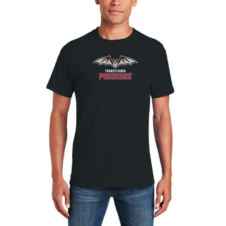 Transylvania University Pioneers Primary Logo Short Sleeve T Shirt - Black