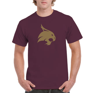 Texas State Bobcats Primary Logo T-Shirt - Maroon