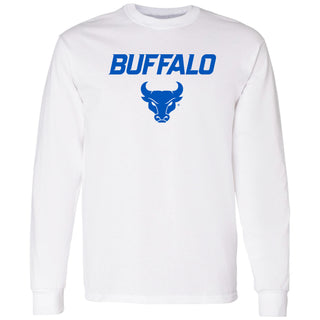 University at Buffalo Bulls Primary Logo Long Sleeve T-Shirt - White