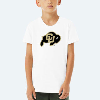 Colorado Primary Logo Triblend Youth T-Shirt - White Fleck