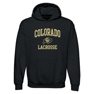 Colorado Arch Logo Lacrosse Hoodie - Black