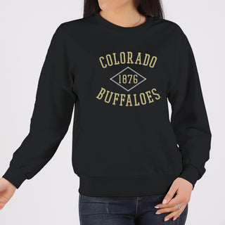 Colorado Faux Stitch Arch Crewneck - Black