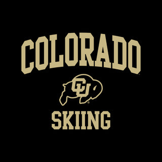 Colorado Arch Logo Skiing Hoodie - Black