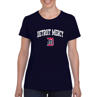 Detroit Mercy Titans Arch Logo Womens T-Shirt - Navy