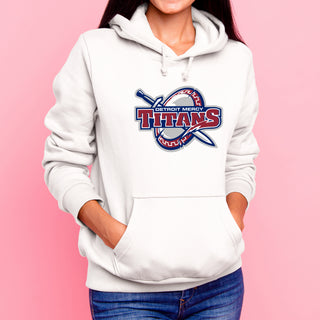 Detroit Mercy Titans Primary Logo Hoodie - White
