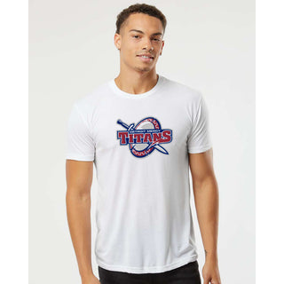 Detroit Mercy Titans Primary Logo NLA Triblend T-Shirt - Solid White