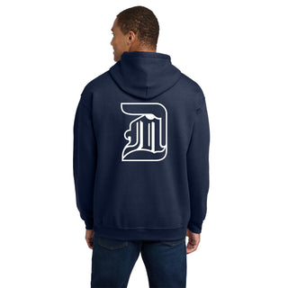Detroit Mercy Titans Front Back Print Hoodie - Navy