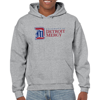 Detroit Mercy Institutional Logo Hoodie - Sport Grey