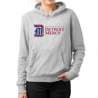Detroit Mercy Institutional Logo Hoodie - Sport Grey