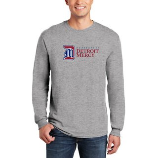 Detroit Mercy Institutional Logo Long Sleeve - Sport Grey