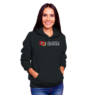 University of Denver Pioneers Basic Block Hoodie - Black