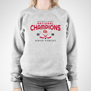 Denver 2026 Hockey National Champions Rounded Crewneck