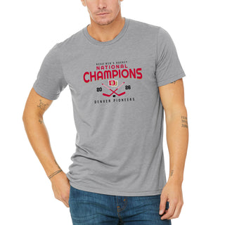 Denver 2026 Hockey National Champions Rounded Triblend T-Shirt