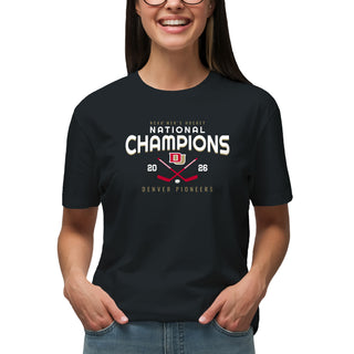Denver 2026 Hockey National Champions Rounded T-Shirt