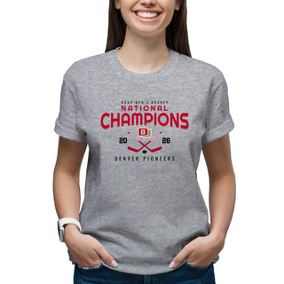 Denver 2026 Hockey National Champions Rounded T-Shirt