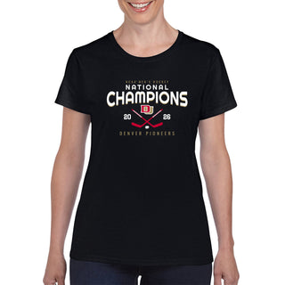 Denver 2026 Hockey National Champions Rounded Womens T-Shirt