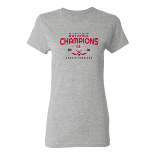 Denver 2026 Hockey National Champions Rounded Womens T-Shirt
