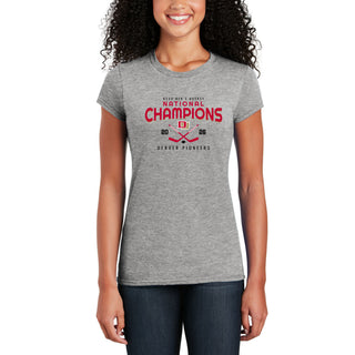 Denver 2026 Hockey National Champions Rounded Womens T-Shirt