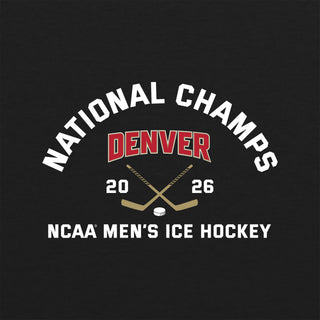 Denver 2026 Hockey National Champions Blocked Shot NLA Triblend T-Shirt