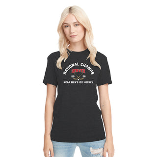 Denver 2026 Hockey National Champions Blocked Shot NLA Triblend T-Shirt