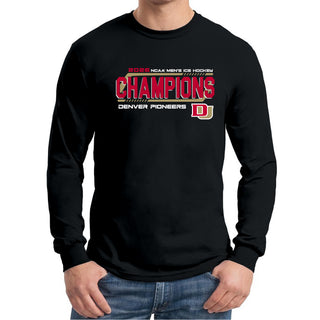 Denver 2026 Hockey National Champions Hockey Frame Long Sleeve - Black