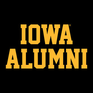 University of Iowa Hawkeyes Basic Block Alumni Short Sleeve T Shirt - Black