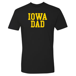 Iowa Hawkeyes Basic Block Dad Short Sleeve T Shirt - Black