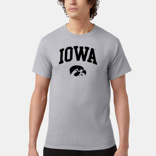 Iowa Arch Logo Champion SS T-Shirt - Light Steel