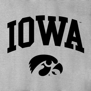 Iowa Arch Logo Champion Long Sleeve - Light Steel