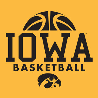 University of Iowa Hawkeyes Basketball Hype Short Sleeve T Shirt - Gold