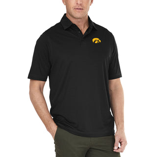 Iowa Hawkeyes Primary Logo Wellesley Polo - Black