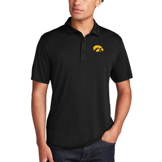 Iowa Tigerhawk EMB LC UV Pro Polo - Black