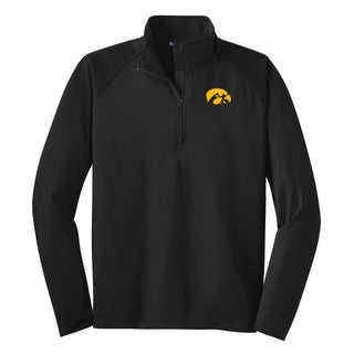 Iowa Tigerhawk EMB LC Stretch 1/4-Zip - Black