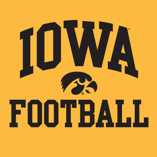 University Of Iowa Hawkeyes Arch Logo Football Hoodie - Gold