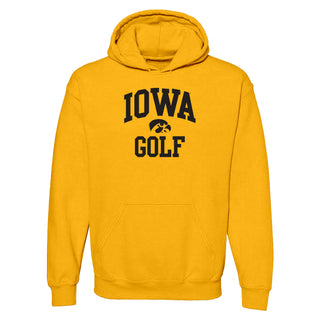 University of Iowa Hawkeyes Arch Logo Golf Hoodie- Gold