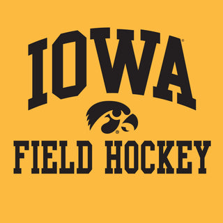 University of Iowa Hawkeyes Arch Logo Field Hockey Short Sleeve T Shirt - Gold